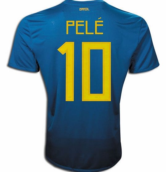 Nike 2011-12 Brazil Nike Away Shirt (Pele 10)