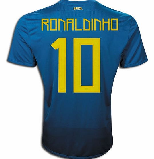 Hero Shirts Nike 2011-12 Brazil Nike Away Shirt (Ronaldinho 10)
