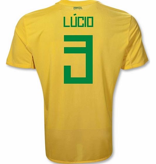 Nike 2011-12 Brazil Nike Home Shirt (Lucio 3)