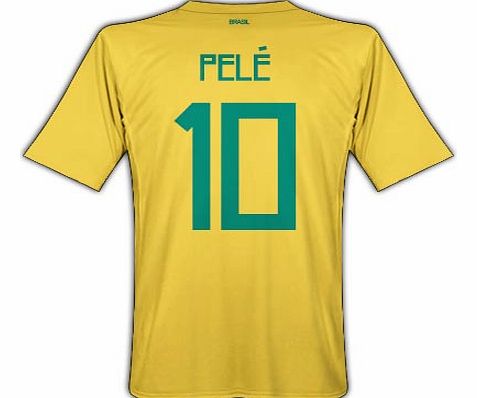 Nike 2011-12 Brazil Nike Home Shirt (Pele 10)