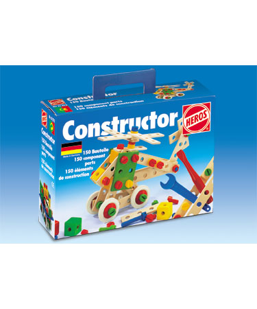 Heros Wooden Toys 150 pc CONSTRUCTOR SET.