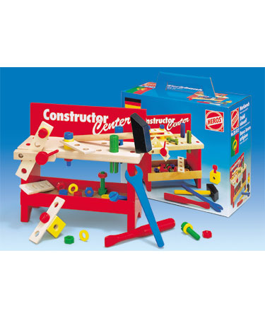 Heros Wooden Toys 35 pc WORKBENCH.