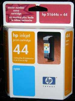 Hewlett Packard 51644C OEM Cyan Inkjet Cartridge