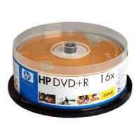 Hewlett Packard HP DVD R 16x Branded in 25 Cake