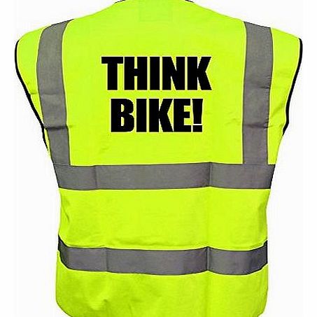 Hi Light Cyclist High Visibility Vest Think Bike Hi Viz Safety Reflective Cycling Bike Waistcoat