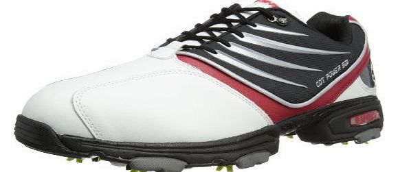 Hi-Tec Mens Cdt Power 501 White/Black/Red Golf Shoe G001783/011/01 10.5 UK, 44.5 EU, 11.5 US