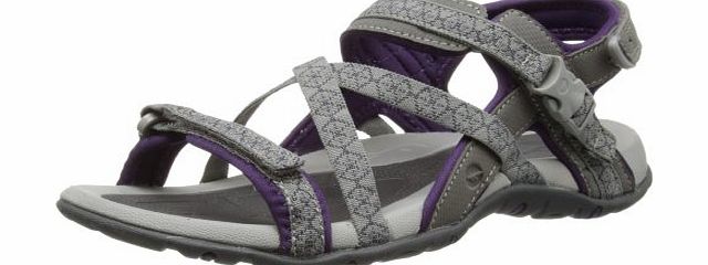 Hi-Tec Womens Premilla Strap (Co) Athletic and Outdoor Sandals O002356/051/01 Grey/Wine 5 UK, 38 EU