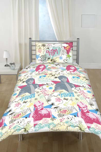 high school musical 2 and#39;Scribblesand39; Single Duvet Cover Set