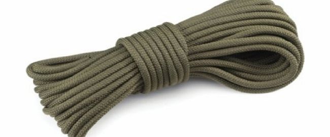 Highlander 7mm Purlon Rope 15m Olive 50ft Utility Rope