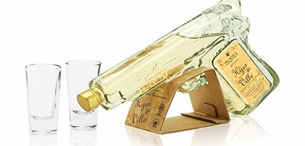 Hijos De Villa  Reposado Pistol Gun 20cl amp; Shot Glass Miniature Gift Set