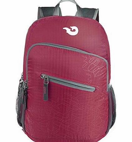 Himal Lightweight Packable Handy Nylon Travel Daypack Folding Traveling Backpack,Wine Red