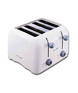 HINARI Lifestyle 4 Slot White Toaster