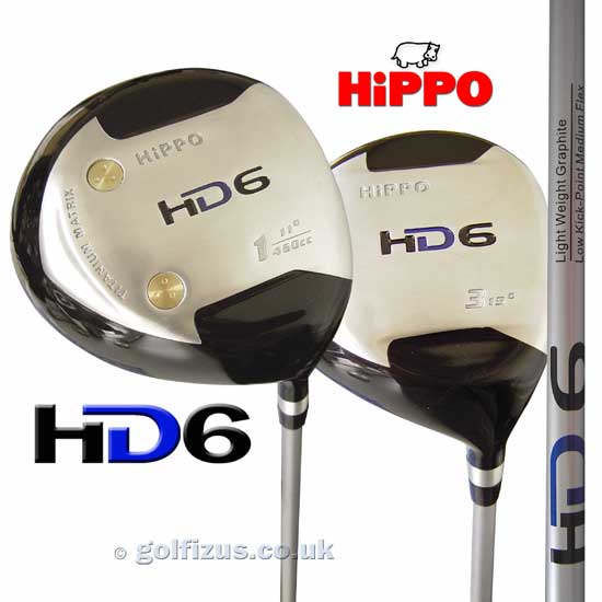 Hippo HD6 460cc Golf Driver Plus Free 3 Wood