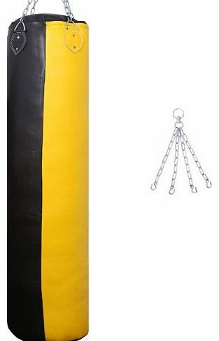  Unfilled 4ft Punch Bag Boxing MMA Martial Arts Training Hanging Metal Chain