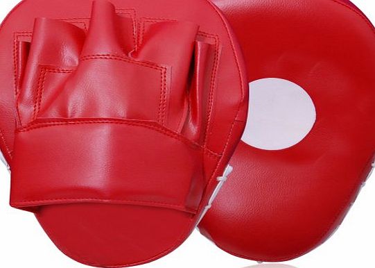 MAXSTRENGTH  (Black) Curved, Focus Pads, Hook And Jab, Pads, Muay Thai, Martial Arts, Kickboxing, Puncing, Training, Equipments, Karate, Mitts, Pair, Boxercise, UFC, MMA, Fight