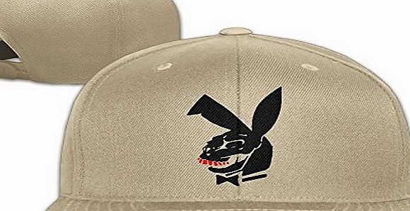 Hittings Donnie Darko Playboy Mens Style Plain Adjustable Snapback Hats Natural