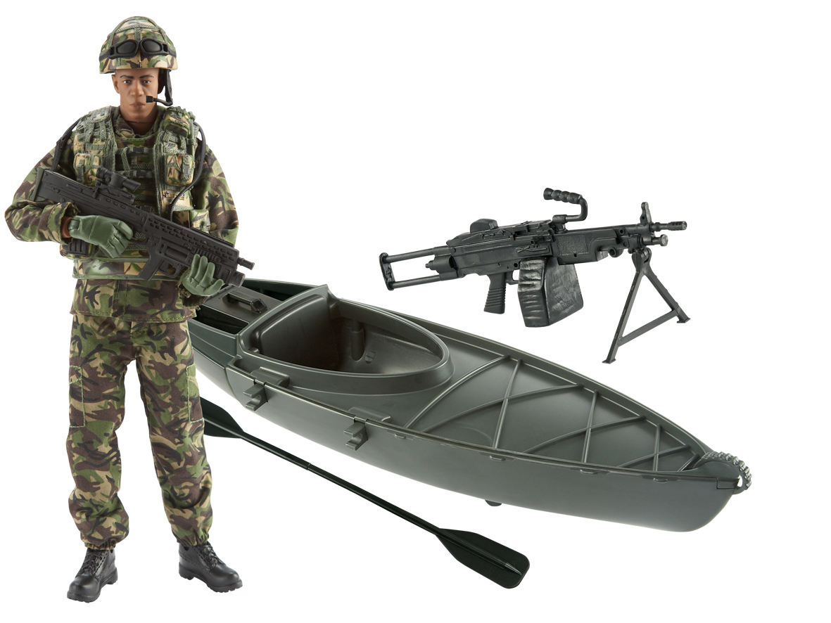 Hmaf Royal Marines Commando With Canoe