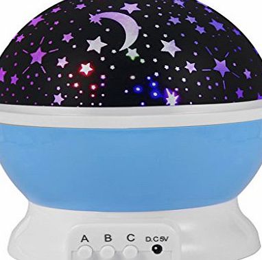 HMILYDYK Starry Night Light Lamp for Sparking Kids Imagination, 3 Modes Colorful LED Rotating Cosmos Starlight Projector Gift for Decor Children Baby Bedroom Sleepy [Energy Class A   ]