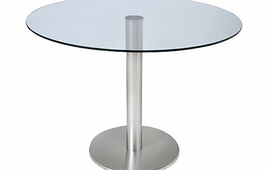 HND Ingrid 4 Seater Glass Dining Table