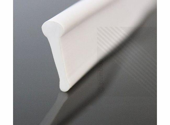 White Shower Screen Seal for Folding Doors - 2 metre