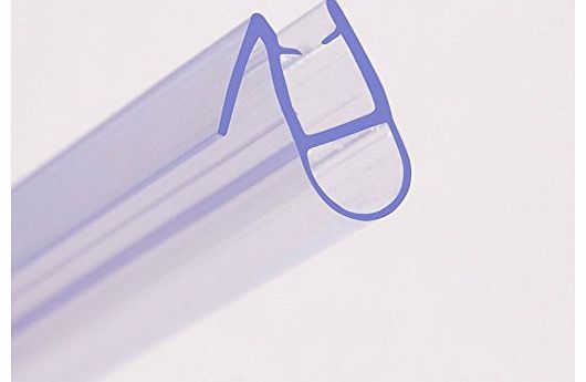 HNNHOME Bath Shower Screen Door Seal For 4-6 mm Glass Up To 8 mm Gap