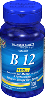 Holland and Barrett Vitamin B12 100ug 100