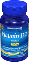 Holland and Barrett Vitamin B2 Tablets 100mg
