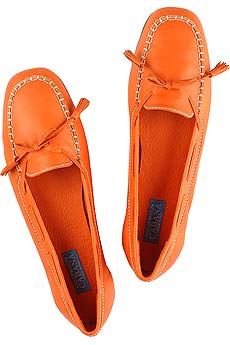 Hollywould Square toe flat moccasin