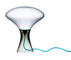 Holmegaard Lighting Holmegaard Steam Futuristic Glass Table Lamp