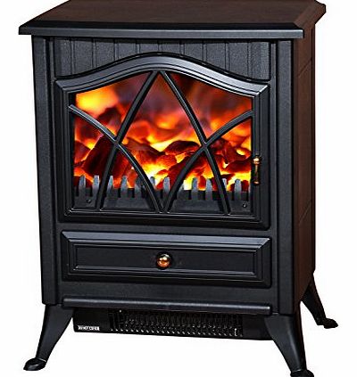 1850W LOG BURNING FLAME EFFECT STOVE HEATER ELECTRIC FIRE PLACE FIREPLACE FAN
