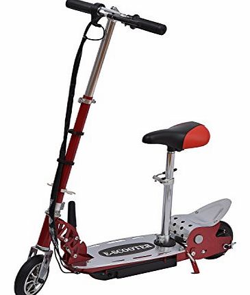 Homcom Deluxe Electric E-Scooter - 12v Battery Powered - Red - Special Edition