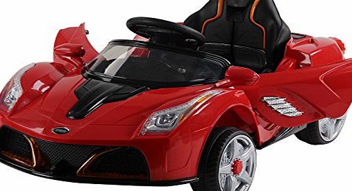 Homcom  Children Kids Electric Ride on Car 2 x Motors 12V Battery Operated Toy Car w/ Remote Control (Red)