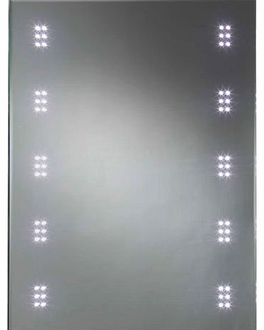 LED Bathroom Sensor Mirror Illuminated Demister 50 x 70 x 3.5cm