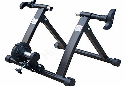 Quiet Indoor Bicycle Magnetic Foldable Turbo Trainer - Black, 26 - 27 Inch
