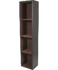 Leather Look CD/DVD Tower - Brown