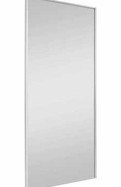 Mirror Sliding Wardrobe Door with White Frame -