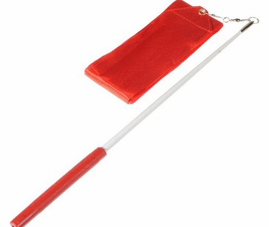 homeking 4m Gym Dance Ribbon Streamer Baton Twirling Rod Rhythmic Art Gymnastic,red