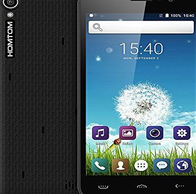 HOMTOM HT16 Unlocked 3G Smartphone, 5.0`` HD Screen Android 6.0 MT6580 Quad-Core 1.3Ghz 1GB RAM 8GB ROM Dual SIM Card Smart Phone with Dual Camera GPS Wifi Bluetooth Smart Gestures Wake SIM-free Mobile