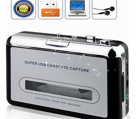Portable USB Tape Cassette To PC/MP3 Converter Capture Adapter Digital Audio Music Player