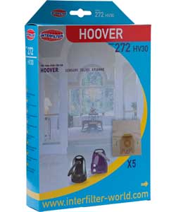 Hoover Sensory Pack of 5 Vacuum Cleaner Dust Bags