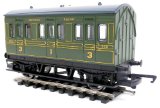 Hornby Hobbies Hornby - SR Olive Green 4 Wheel Coach No. 350