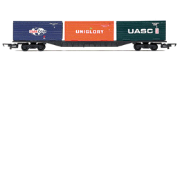 Hornby R6172: Containers 3 x 20 ft Wagon