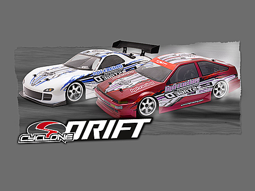 Hot Bodies Cyclone S 1/10 TC Drift Kit With Mazda RX-7 FD3S