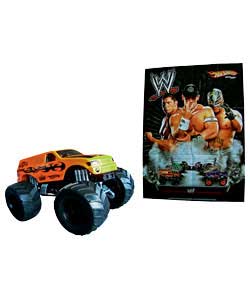 hot wheels 1:24 Scale WWE Truck and Poster