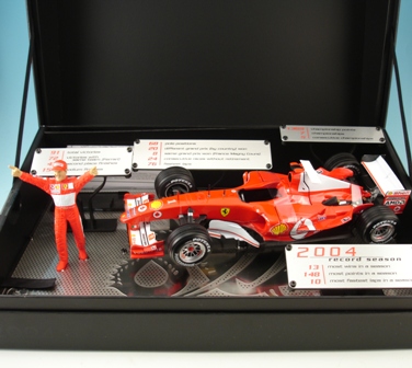 Hot Wheels Elite Ferrari F2004 M.Schumacher Records / Removable