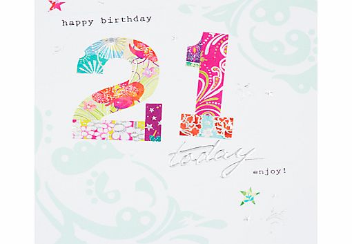 Hotchpotch Happy 21st Birthday Card