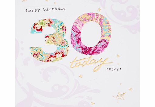 Hotchpotch Happy 30th Birthday Card