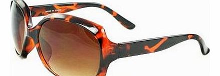 Hotlove MLC Eyewear Celebrity Fashion Sunglasses 362BNPYAM Brown Python Design with Amber Gradient Lenses for Women