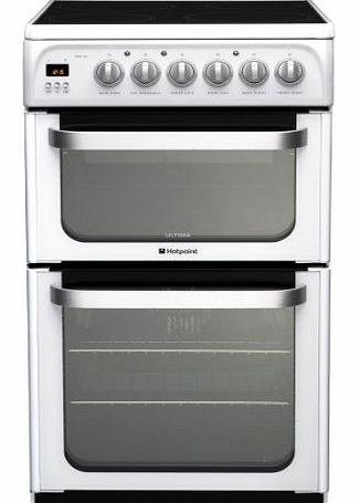 Hotpoint HUE52PS Electric Cooker Free Standing White