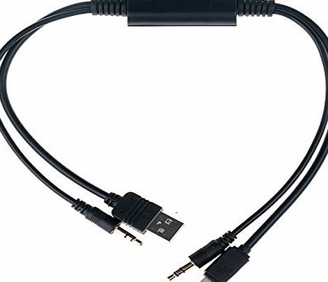HOTSYSTEM 3.5mm AUX Audio Adapter interface Cable iphone 5 5s 5c 6 6s Plus for BMW